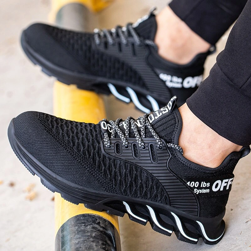 New Work Safety Shoes Man Women Anti-smash Anti-puncture Insulated Shoes Steel Toe Cap Work Shoes Sneakers Lightweight - Image 3