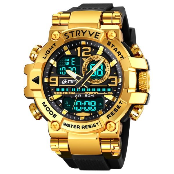 Fashion Men's Sport Watches Shock Resistant 50M Waterproof Wristwatch LED Alarm Stopwatch Clock Military Watches Men - Image 5