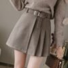 khaki-solid-skirts