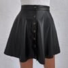 black-leather-skirt