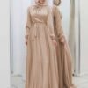 beige-satin-dress