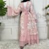 pink-open-abaya