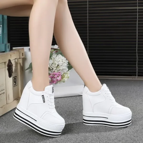 High Heels Chunky Sneakers Women Spring/Autumn Platform Thick Bottom ...