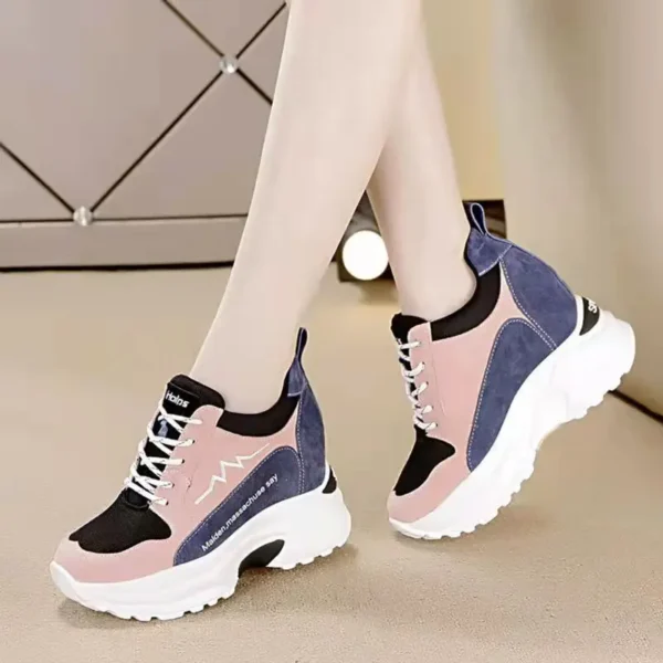 Shoes Woman Spring  Women's Sports Platform Sneakers Wedges Heels Casual Trendyol Luxury Free Shipping Comfortable Elegant - Image 2