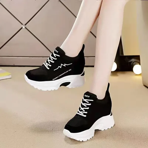 Shoes Woman Spring  Women's Sports Platform Sneakers Wedges Heels Casual Trendyol Luxury Free Shipping Comfortable Elegant - Image 3