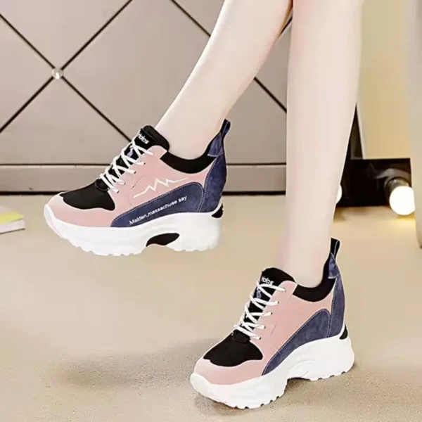 Shoes Woman Spring  Women's Sports Platform Sneakers Wedges Heels Casual Trendyol Luxury Free Shipping Comfortable Elegant - Image 4