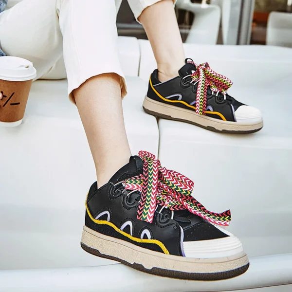 Sneakers for Women Luxury Designer Shoes High Quality Cow Suede Leopard