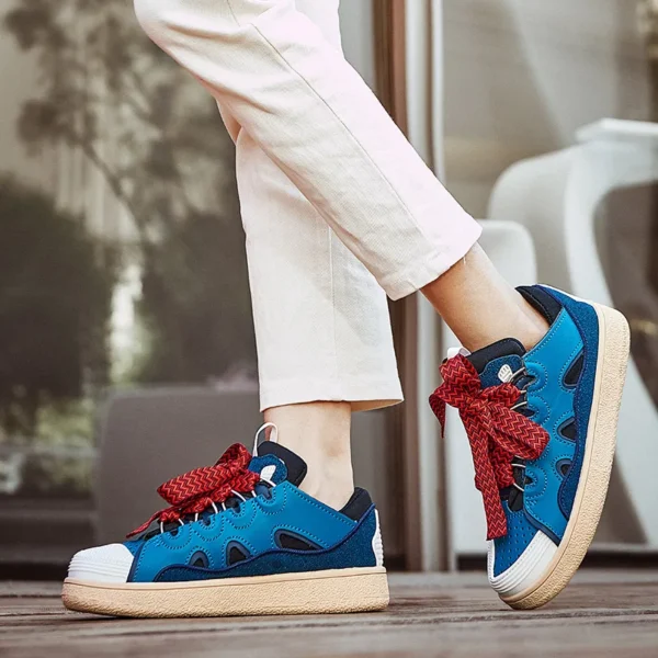 Sneakers for Women Luxury Designer Shoes High Quality Cow Suede Leopard