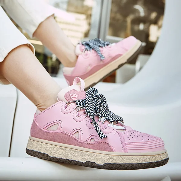 Sneakers for Women Luxury Designer Shoes High Quality Cow Suede Leopard