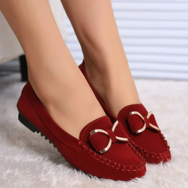 Fashion Casual Lofers Women's Flat Shoes Ladies Elegant Butterfly-Knot Comfortable Shoes Women Soft Classic Office Shoes - Image 2