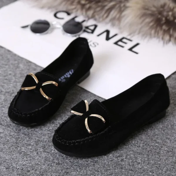 Fashion Casual Lofers Women's Flat Shoes Ladies Elegant Butterfly-Knot Comfortable Shoes Women Soft Classic Office Shoes - Image 4